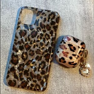 Phone case with airpods case